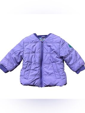 Buckle Me Purple Car Seat Coat For Baby Infant Size 6-9 Months Winter Warm